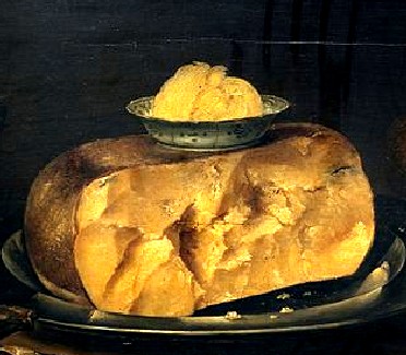 Still Life Painting with Cheese